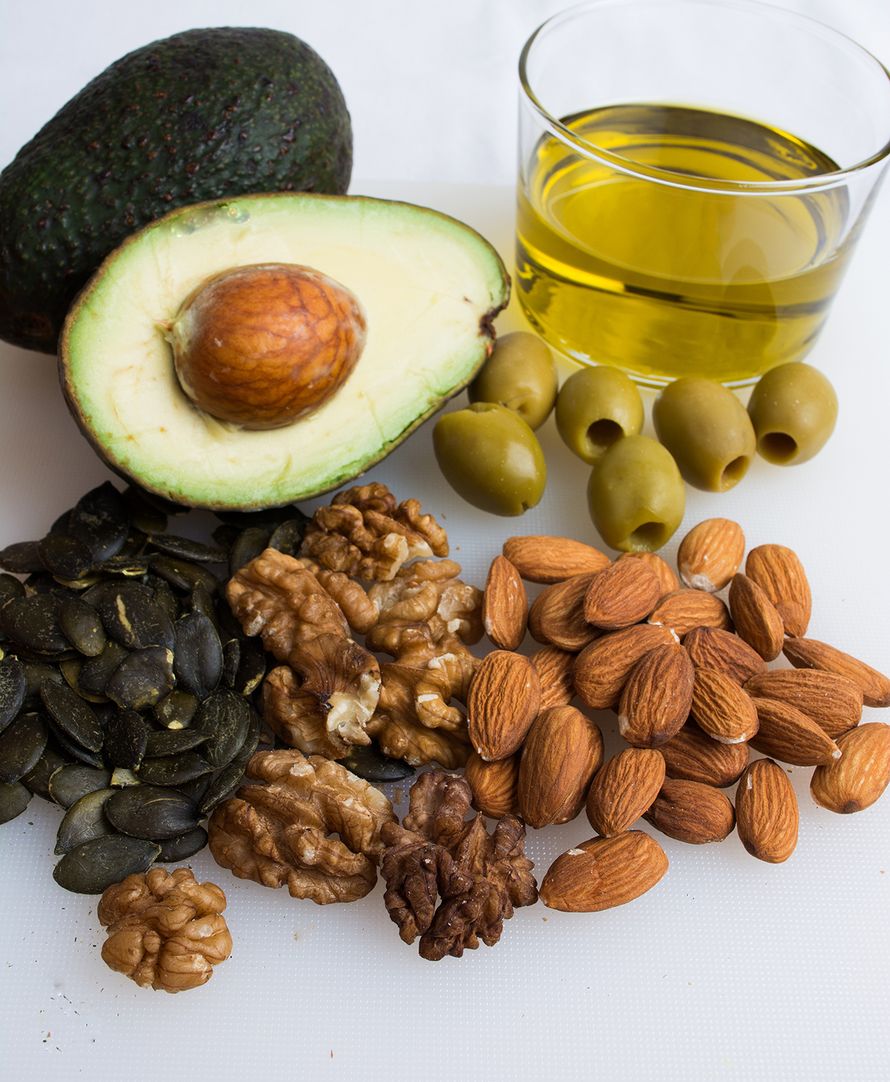 kasviöljy, pähkinät, siement, mantelit, hyvät rasvahapot, omega-rasvahapot
