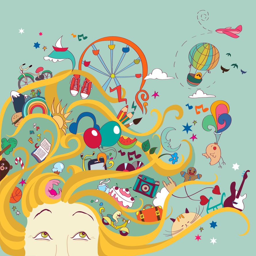 luovuus unelmointi päiväunet kävely